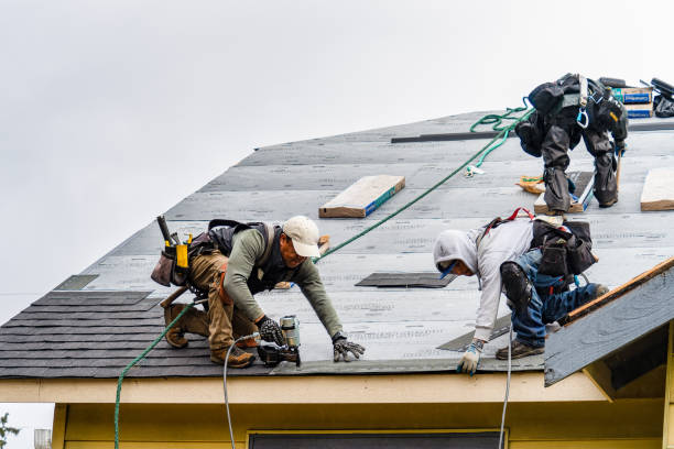 Professional Gutter Installation technician working in Dover, PA